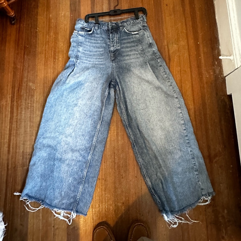 We The Free Blue Flare & Wide Leg Jeans